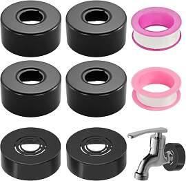 6 Stück Abdeckrosette schwarz Set 70mm und 66mm