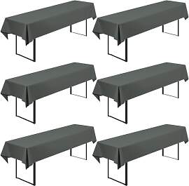 6 Stück Biertisch Tischdecke Universal für 50cm