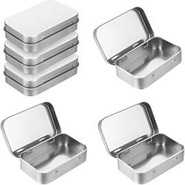6 Stück Blechdose mit Deckel Metalldosen mit