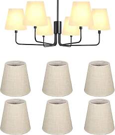6 Stück Kleine Lampenschirme, Aufstecken E14