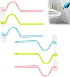 6 Stück Klobürste Mit Randreiniger,