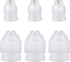 6 Stück Kupplungen Adapter für Spritzbeutel