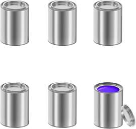 6 Stück Leer Farbdose Blechdose mit Deckel 120ml