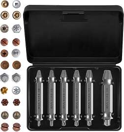 6 Stück Linksausdreher set Schraubenausdreher set 