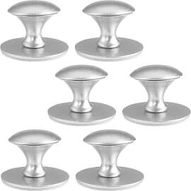 6 Stück Selbstklebende Schrankknöpfe Silber,