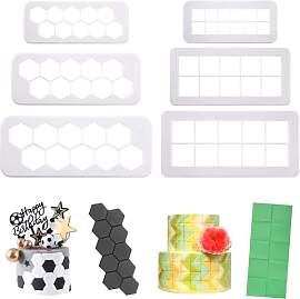 6 Stück Tortendeko Ausstecher Backform, Plastik