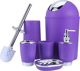 6-teiliges Badezimmer Accessoire Set mit