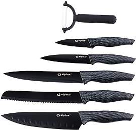 6 teiliges Messer-Set Brot, Fleisch, Allzweck,