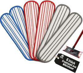 6X Premium Mikrofaser Wischpads kompatibel mit