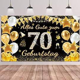 70. Geburtstag Deko Banner Frauen Männer -