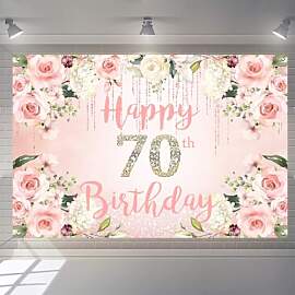 70. Geburtstag Deko Frau, Happy 70th Birthday