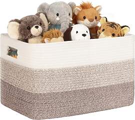 72L Aufbewahrungskorb groß Baumwollseil, Korb