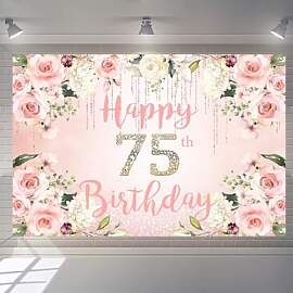 75. Geburtstag Deko Frau, Happy 75th Birthday