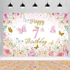 7. Geburtstag Deko Mädchen, Happy 7th Birthday