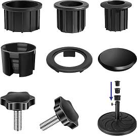 7 Stück Sonnenschirm Ersatzteile, Adapter