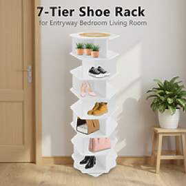 7-stufiges Schuhregal 360 °   Drehbarer
