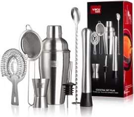 7-teiliges Cocktailset aus Edelstahl Vacu Vin