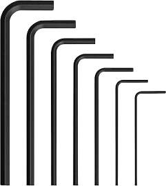7-teiliges Mini-Inbusschlüssel-Set, 0,7 mm - 3 mm 