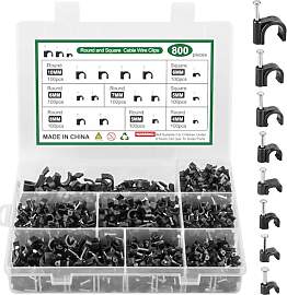 800 Stück Kabelschellen Nagelschellen,