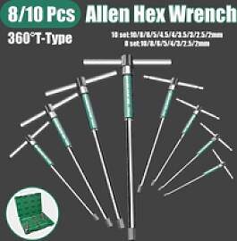 8/10 Stück Torx-Schraubendreher-Set T-Typ