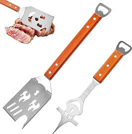 8 in 1 Grillwerkzeug Set, 42 cm Grillspatel und 33 