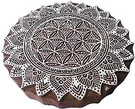 8 Inch Exklusiv Drucken Blöcke Groß Mandala