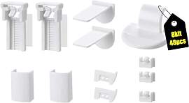 8kit 48Stück Plissee Ersatzteile Set, Für