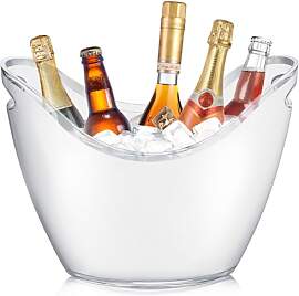 8L Eiseimer Champagner Eimer, Acryl-Eiskübel mit