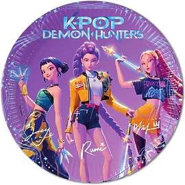 8 Pappteller K-Pop, Demon Hunters, Durchmesser 23