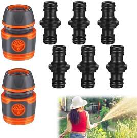 8 PCS Hose Coupling Gardena Kupplung Set - 1/2