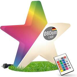 8 seasons design RGB Weihnachtsstern 80cm Shining