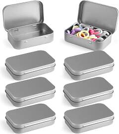 8 Stück Blechdose mit Deckel, 95×62×20mm