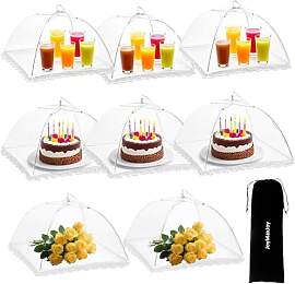 8 Stück Fliegenhaube, Pop-Up-Mesh Abdeckhaube