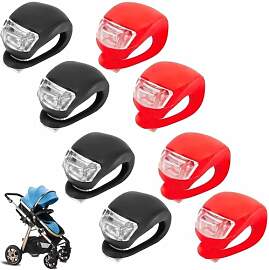 8 Stück Kinderwagen licht Silikon mit Batterie