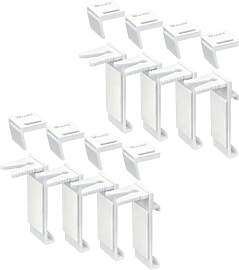 8 Stück Klemmhalter für Klemmfix Rollo ohne