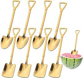 8 Stück Löffel Set, Löffel Spatenform,