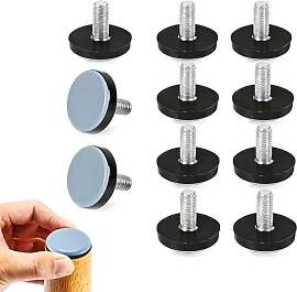 8 Stück Teflongleiter M6, Möbelgleiter Teflon