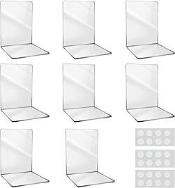 8 Stück Transparenten Acryl-Buchstütze, 32