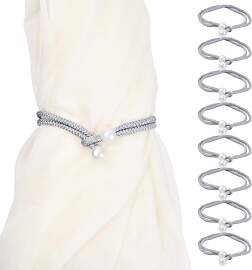 8 Stück Vorhang Raffhalter Set -