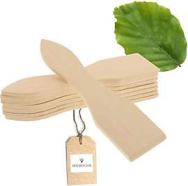 8x HOFMEISTER® Raclette-Schaber aus Holz, 13 cm,