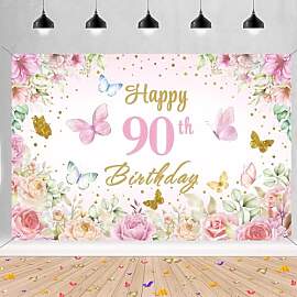90. Geburtstag Deko Frau, Happy 90th Birthday