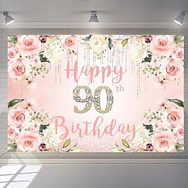 90. Geburtstag Deko Frau, Happy 90th Birthday