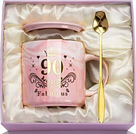 90. Geburtstag Frau Tasse Geschenk zum 90