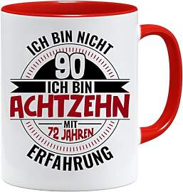 90 Geburtstag Geschenk Tasse mit Spruch | Ich Bin