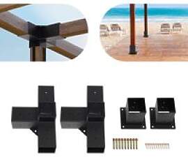 90 °   Holzbalken-Verbindungsstücke (4 Stück) - 