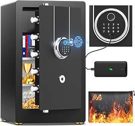 90L Groß Safe Tresor Biometrisch für Zuhause,