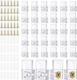 90 Stk Transparent Spiegelhalterung