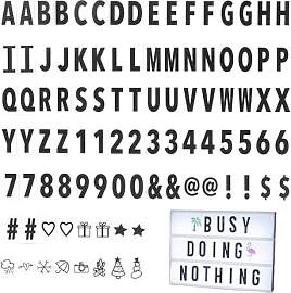 96 Stk Dekorativ Buchstabe Lampe Karte, Lightbox