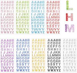 9 Blätter Strass Buchstaben Aufkleber Glitzer