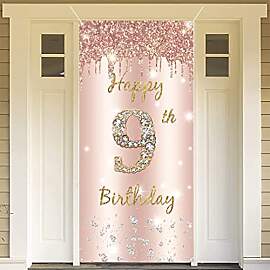 9. Geburtstag Mädchen Deko, Happy 9 Birthday
